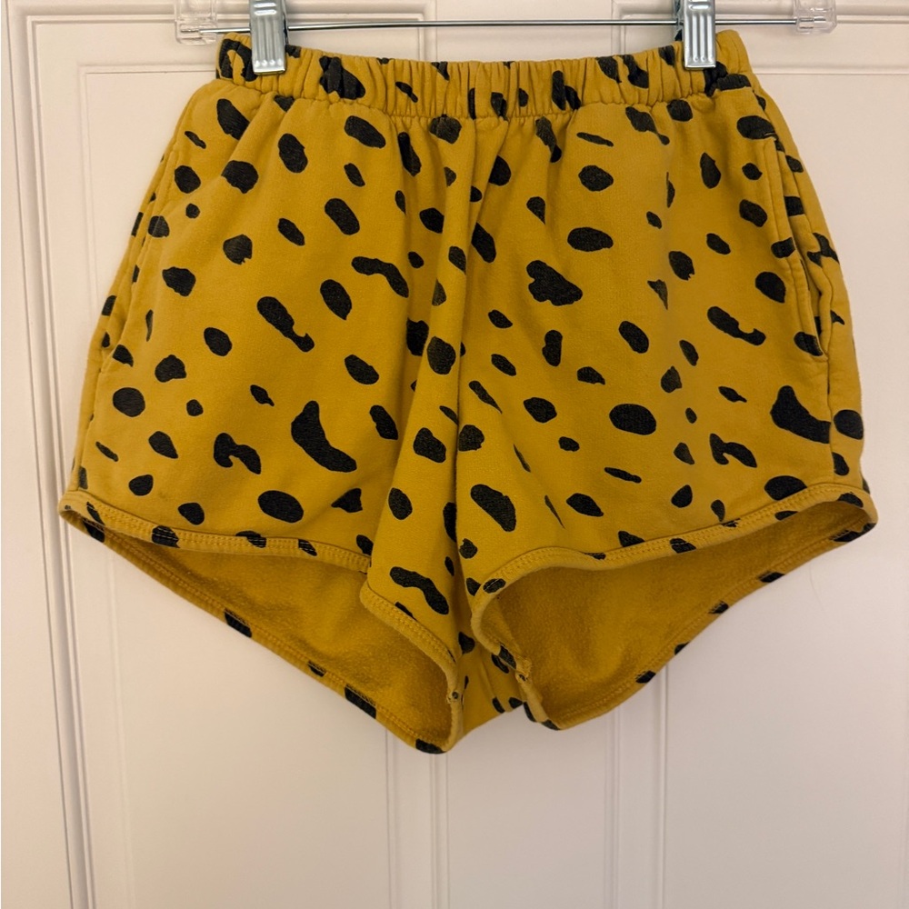 Stylish Clare V Yellow and Black Women's Mini 13.5 Rise Shorts
